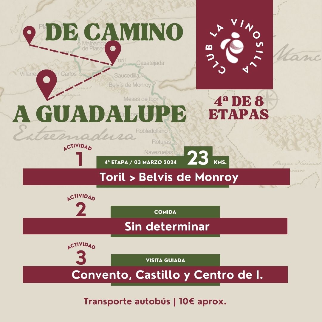 En este momento estás viendo IV Etapa: TORIL- BELVIS DE MONROY